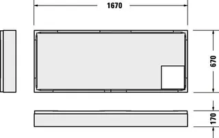 Duravit D-Code Duschwanne, Rechteckig, 1700x700x85 mm, Weiß, Sanitäracryl – Bild 5