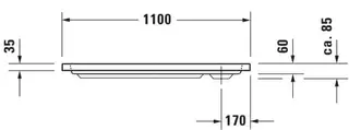Duravit D-Code Duschwanne, Rechteckig, 1100x750x85 mm, Weiß, Sanitäracryl – Bild 4