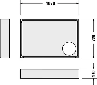 Duravit D-Code Duschwanne, Rechteckig, 1100x750x85 mm, Weiß, Sanitäracryl, Anti – Bild 4