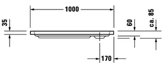 Duravit D-Code Duschwanne, Rechteckig, 1000x800x85 mm, Weiß, Sanitäracryl – Bild 4