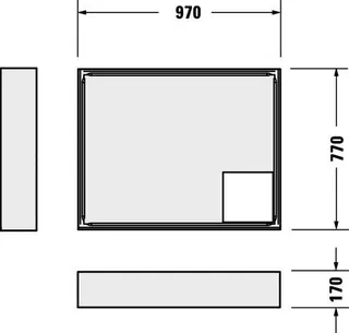 Duravit D-Code Duschwanne, Rechteckig, 1000x800x85 mm, Weiß, Sanitäracryl – Bild 5