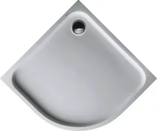 Duravit D-Code Duschwanne Viertelkreis 900x900x85 mm Weiß Sanitäracryl Antislip – Bild 2