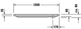 Duravit D-Code Duschwanne, Rechteckig, 1200x800x85 mm, Weiß, Sanitäracryl – Bild 4