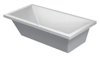 DU Starck Badewanne 1800x900 Einbau Rückenschr.1 Variabel, Weiß