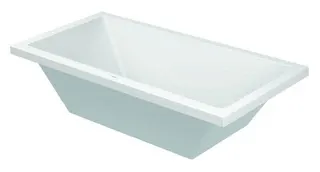 DU Starck Badewanne 1800x900 Einbau Rückenschr.2 L/R, Weiß