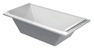 DU Starck Badewanne 1800x900 Einbau Mittelabl.,Rückenschr. 2 L/R, Weiß