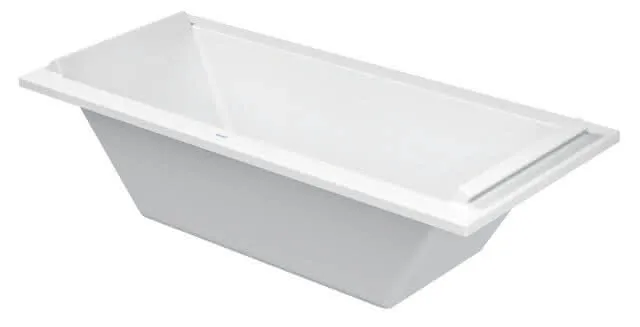 Duravit Starck Badewanne 1800x800 Einbau Mittelabl.,Rückenschr. 2 L/R, Weiß