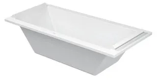 DU Starck Badewanne 1800x800 Einbau Mittelabl.,Rückenschr. 2 L/R, Weiß