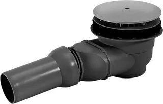 DU Duschwannenablauf, Abgang waagrecht Ablaufdurchmesser 90mm, chrom