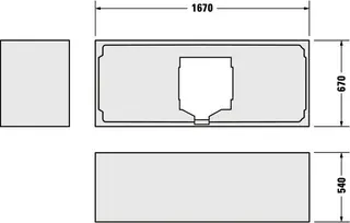 Duravit Happy D.2 Badewanne 1700x700 Einbauversion Rückenschr.1 Pos.L, Weiß – Bild 4