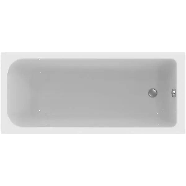 sanibel 1001-Acryl-Badewanne Körperform A14 1700x750x450mm weiß