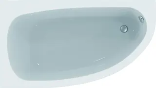 sanibel 1001-Acryl-Raumsparbadewanne A14 1600x900x450mm links weiß