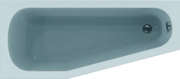 sanibel 1001-Acryl-Raumsparbadewanne A14 1600x700x450mm links weiß