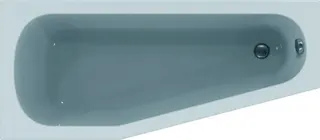 sanibel 1001-Acryl-Raumsparbadewanne A14 1600x700x450mm links weiß