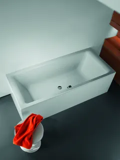 Badewanne PU Duo 180x80cm, Griffloch more4YOU, weiß
