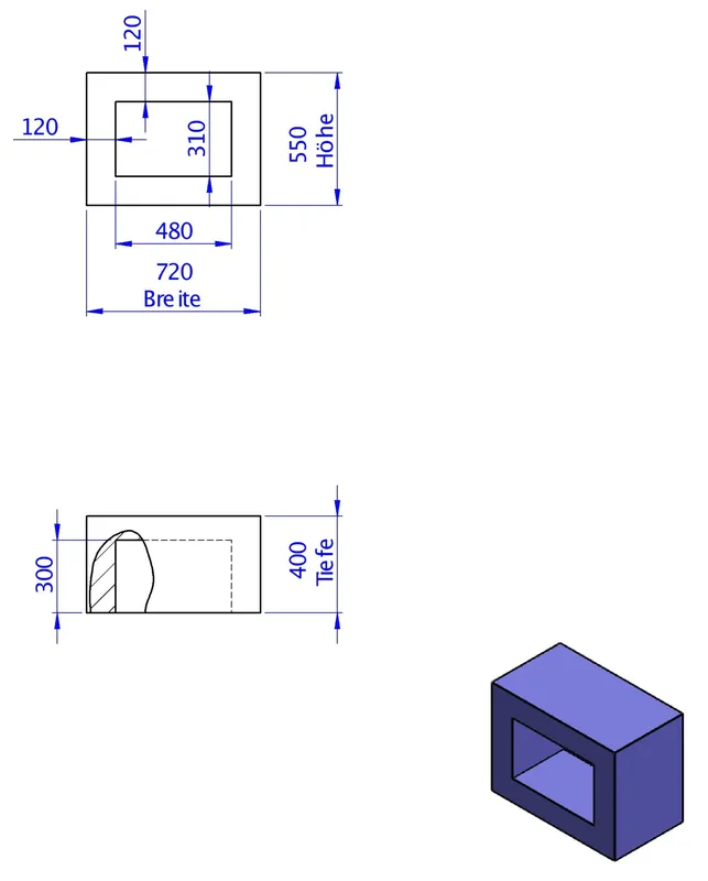 SD Anbaumodul Wannenträger sitzhoch 550x720x400