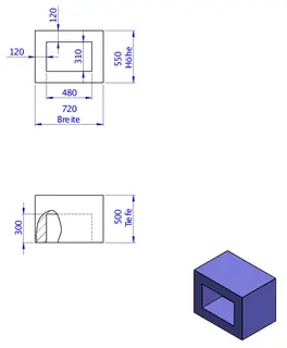 SD Anbaumodul Wannenträger sitzhoch 550x720x500 – Bild 2