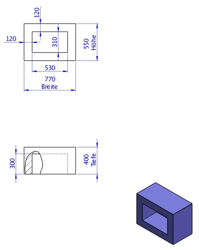 SD Anbaumodul Wannenträger sitzhoch 550x770x400