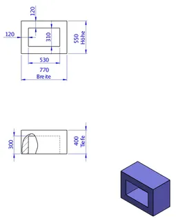 SD Anbaumodul Wannenträger sitzhoch 550x770x400