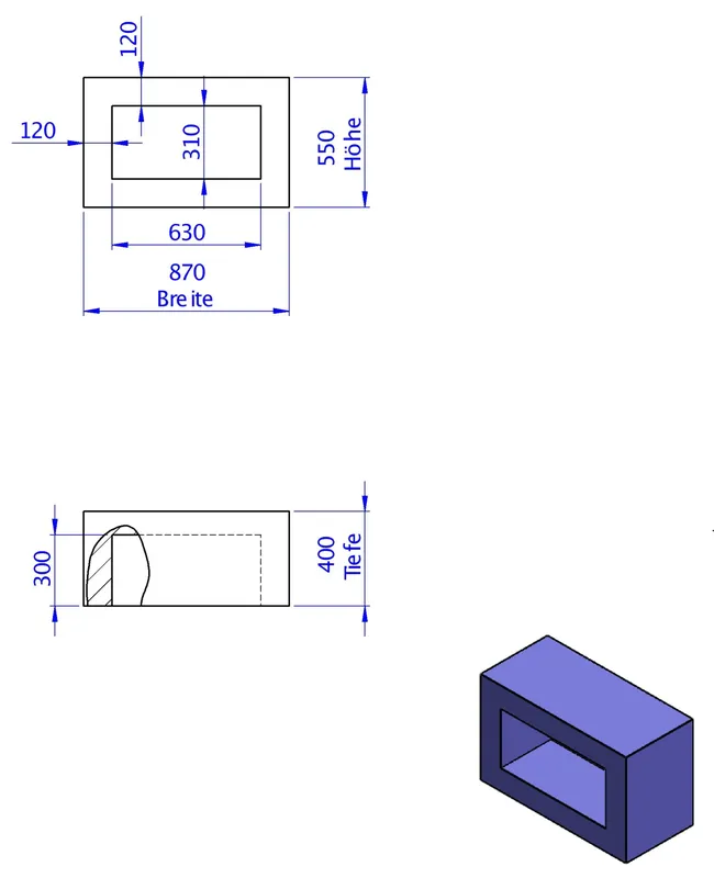 SD Anbaumodul Wannenträger sitzhoch 550x870x400