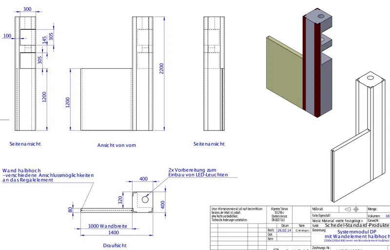 SD Systemmodul DP 2200x1400