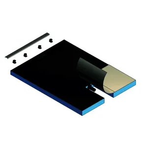 Kermi Komplettboard Line E70 120080 L 1200 x B 800 x H 70 mm, Rinnenl. 700 – Bild 2