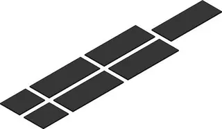 sanibel-Anti-Dröhn-Bitumenmatten ADM 7 A15 5 Stk 350x134x4mm 2 Stk 175x134x4mm