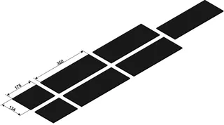 sanibel-Anti-Dröhn-Bitumenmatten ADM 7 A15 5 Stk 350x134x4mm 2 Stk 175x134x4mm – Bild 2