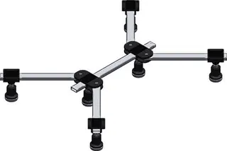 sanibel-Duschwannenfuß DWF-6 flat A15 bis 1200x1200mm Höhe 90-120mm