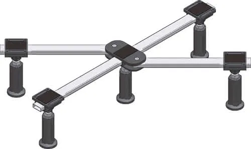 sanibel-Duschwannenfuß DWF BASIC A15 bis 900x900mm Höhe 125-190mm