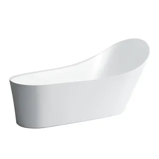 Laufen freistehende Badewanne PALOMBA 890x1800x900 Sentec (Mineralgusswerkstoff) weiß