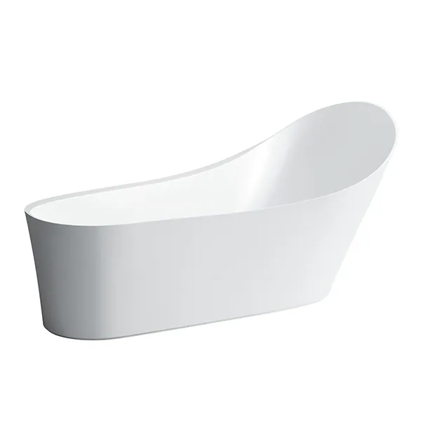 Laufen freistehende Badewanne PALOMBA 890x1800x900 Sentec (Mineralgusswerkstoff)m. Bel. We