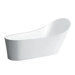Laufen freistehende Badewanne PALOMBA 890x1800x900 Sentec (Mineralgusswerkstoff)m. Bel. We