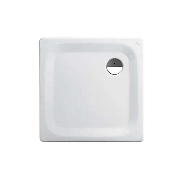 Laufen Duschwanne PLATINA 800x800x25 Stahl Abl. seitl inkl.Schallschutz weiß