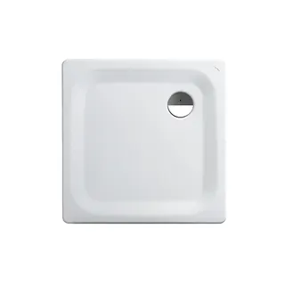Laufen Duschwanne PLATINA 800x800x25 Stahl Abl. seitl inkl.Schallschutz weiß