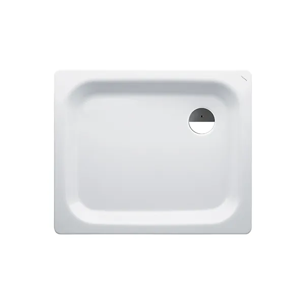 Laufen Duschwanne PLATINA 900x750x65 Stahl Abl. seitl. inkl.Schallschutz we