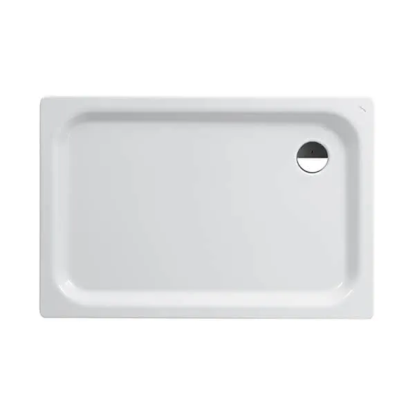 Laufen Duschwanne PLATINA 800x1200x65 Stahl Abl. seitl. inkl.Schallschutz we