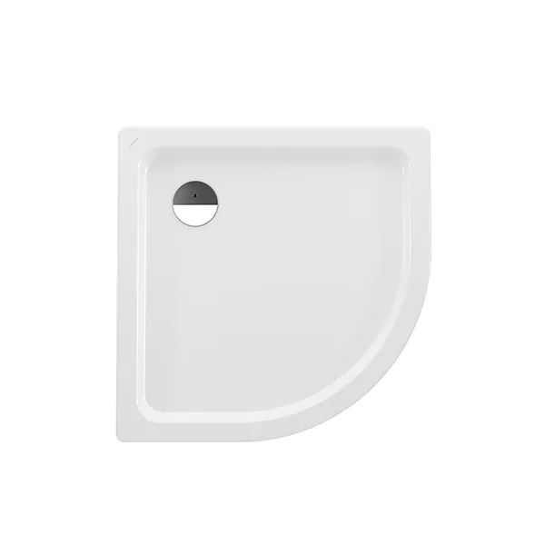 Laufen Duschwanne PLATINA 900x900x65 Stahl Abl. VK seitl. inkl.Schallschutz we