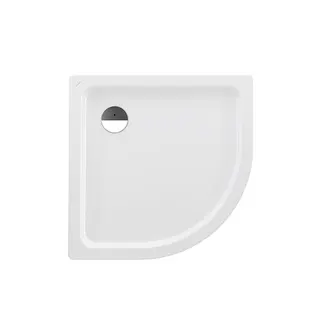 Laufen Duschwanne PLATINA 900x900x65 Stahl Abl. VK seitl. inkl.Schallschutz we