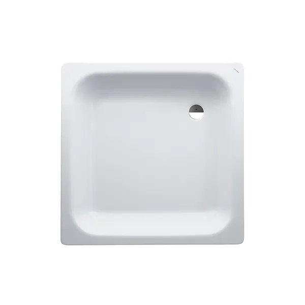 Laufen Duschwanne PLATINA 900x900x150 Stahl Abl. seitl. inkl.Schallschutz we