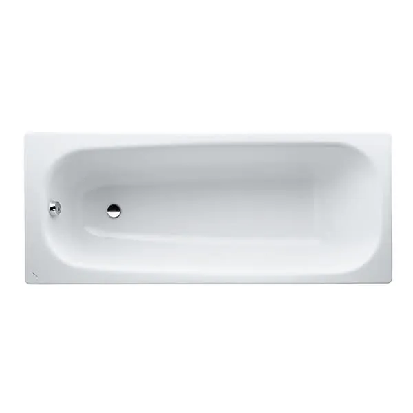 Laufen Einbau-Badewanne PRO 700x1600x395 Stahl inkl.Schallschutz weiß