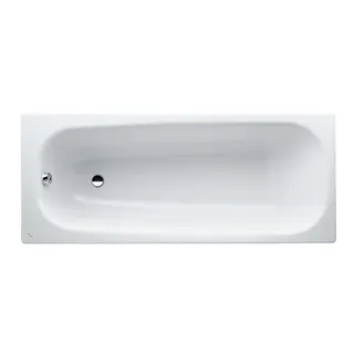 LF Einbau-Badewanne PRO 700x1600x395 Stahl inkl.Schallschutz weiß