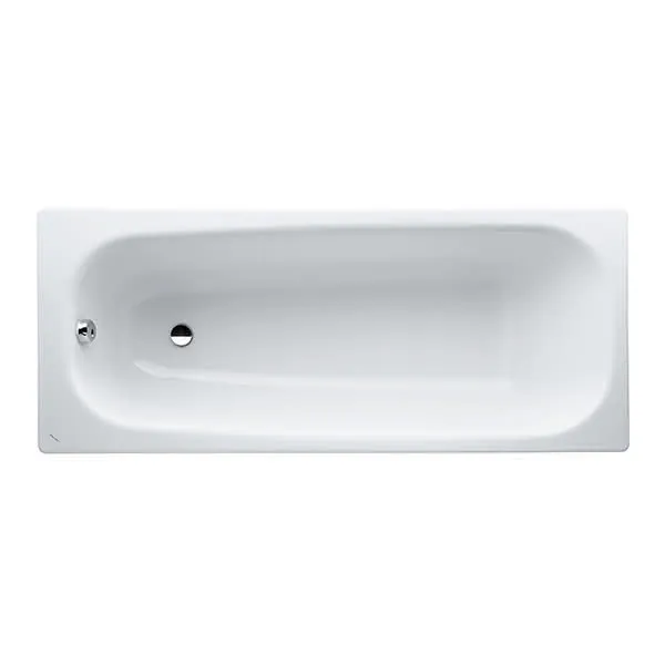 Laufen Einbau-Badewanne PRO 700x1700x395 Stahl inkl.Schallschutz weiß