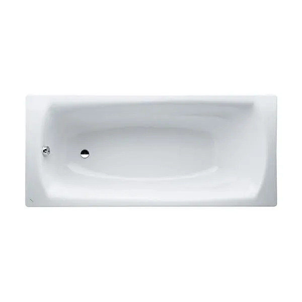 Laufen Einbau-Badewanne PALLADIUM 800x1800x430 Stahl inkl.Schallschutz weiß