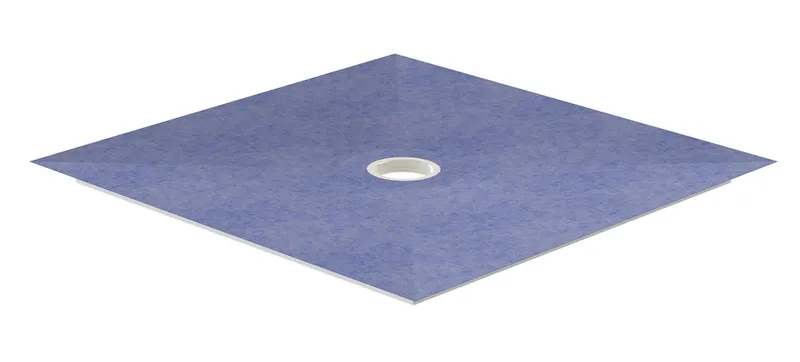 sanibel-Hartschaum-Duschelement PLAN A16 SKR 32018 Ablauf mittig 1200x1200x45mm