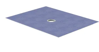 sanibel-Hartschaum-Duschelement PLAN A16 SKR 32082 Ablauf mittig 1000x900x45mm