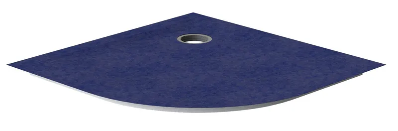 sanibel-Hartschaum-Duschelement PLAN A16 SKR32052 außermit V-Kreis 1000x1000x45mm