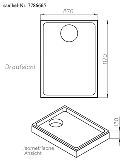 sanibel-Wannenträger für SCALIDO Stahl- Duschwanne superflach 1200x900mm – Bild 2
