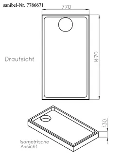 sanibel-Wannenträger für SCALIDO Stahl- Duschwanne superflach 1500x800mm – Bild 2