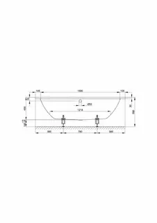 sanibel 4001-Stahl-Badewanne Duo A16 1800x900x450mm weiß – Bild 3